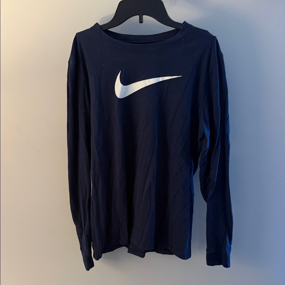 Nike Kids Navy Long Sleeve Tee